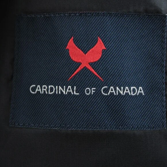 Cardinal of Canada NWT 100% Wool Sport Coat Size 40S US In Solid Navy Blue